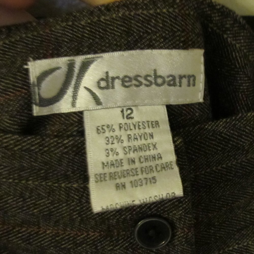 👖Grey Patterned Dress Slacks - Picture 3 of 4
